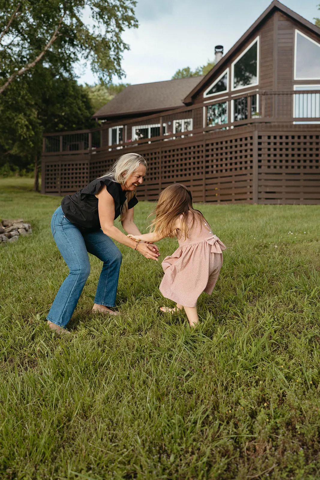 Martha with her daughter