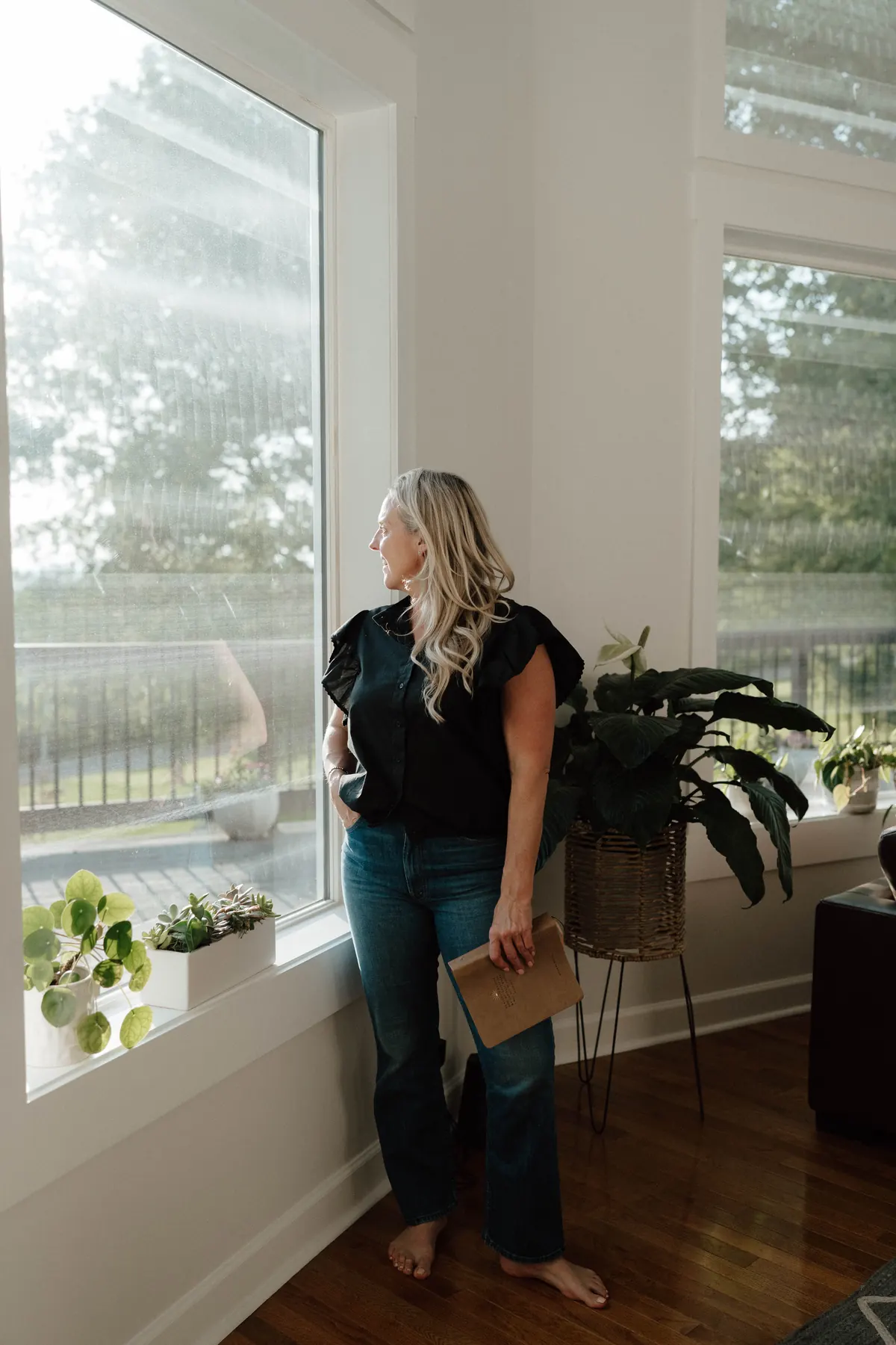 Dr. Martha Nessler at home, journal in hand