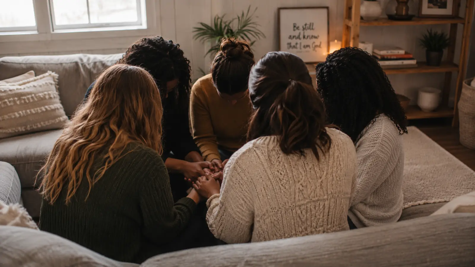Women praying together